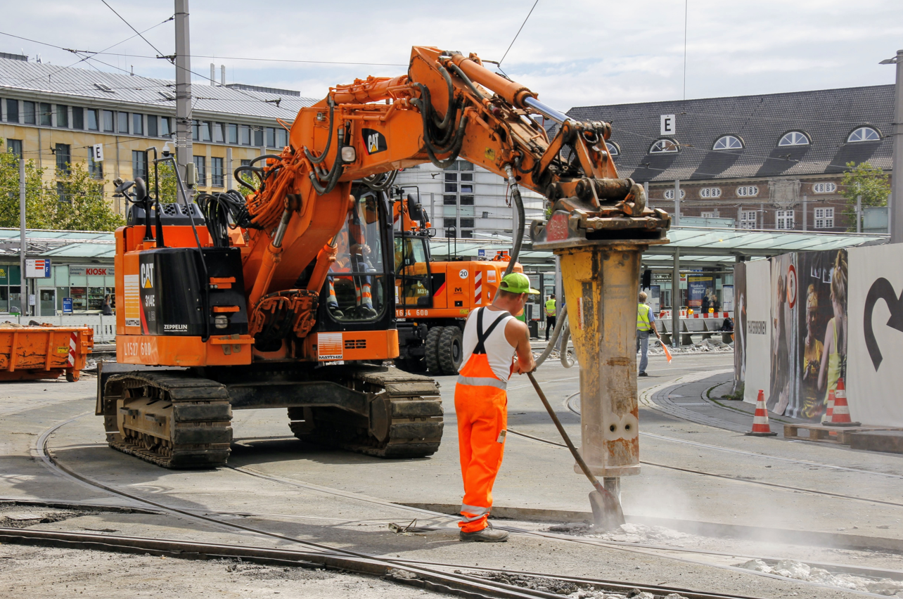 Road Construction Background